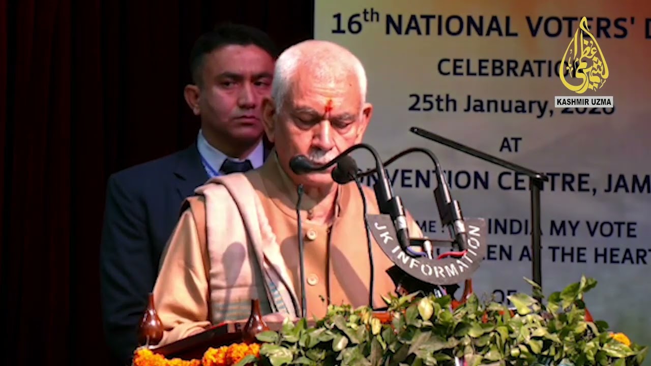 جمہوری اداروں کو مضبوط بنانےاور ملک کی ترقی میں حصہ ڈالنے کےلیےہرووٹ اہم ہے:لیفٹیننٹ گورنر منوج سنہا