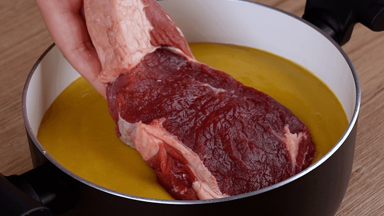 Coloque a carne na mostarda, aprendi esse truque em uma churrascaria 5 estrelas