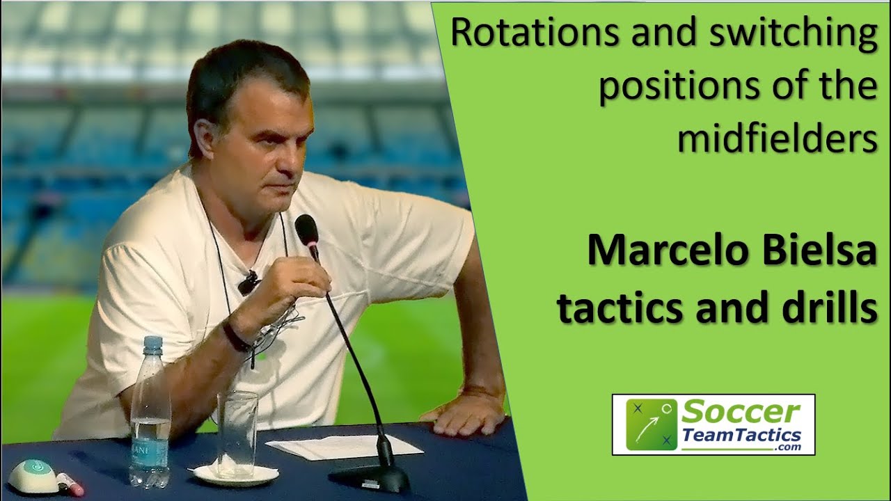 Marcelo Bielsa tactics and drills: Rotations and switching positions of the midfielders