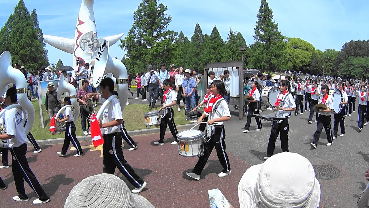 ブラスエキスポ2016　京都橘高校吹奏楽部　東コースパレード　Action Cam Ver.