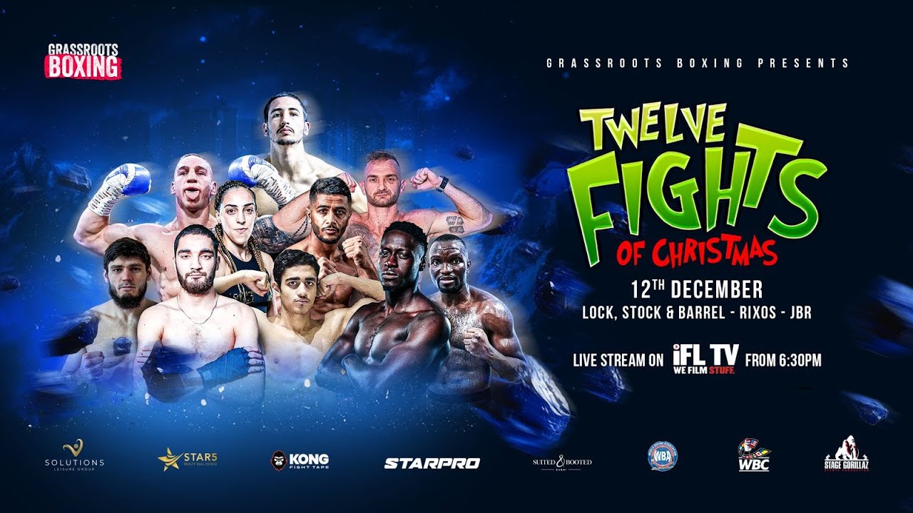 LIVE PROFESSIONAL BOXING! - GRASSROOTS BOXING PRESENTS - 'TWELVE FIGHTS OF CHRISTMAS'