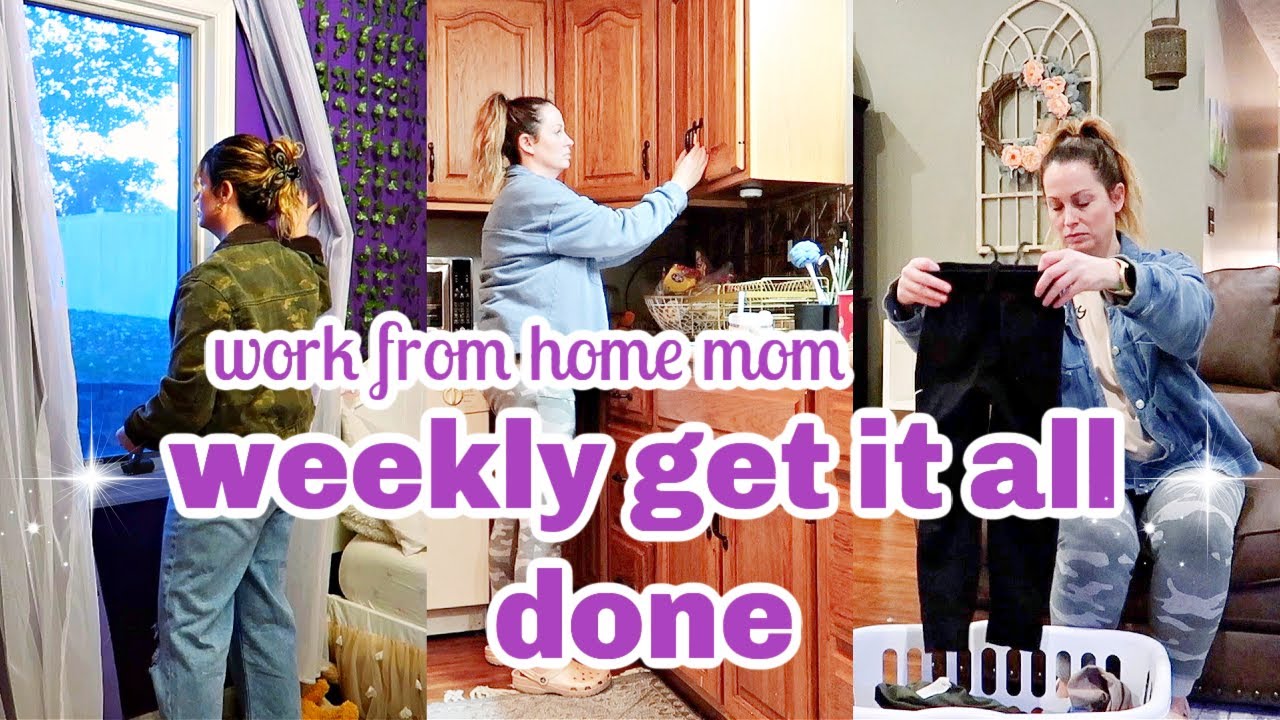 WORK FROM HOME MOM WEEKLY GET IT ALL DONE WITH ME | PRODUCTIVE WORK FROM HOME MOM | BRIANA STEVENSON