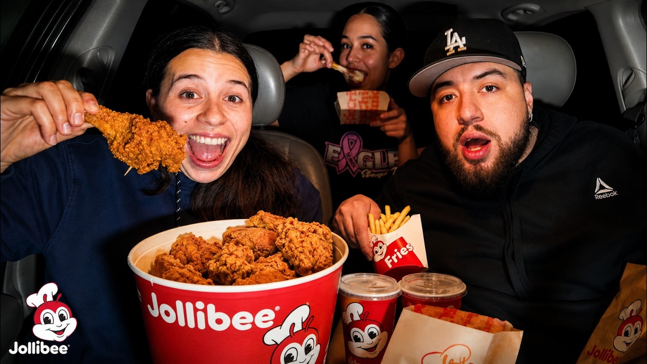 JOLLIBEE MUKBANG WITH MY SISTERS (KATSEYE) FIRST TIME!