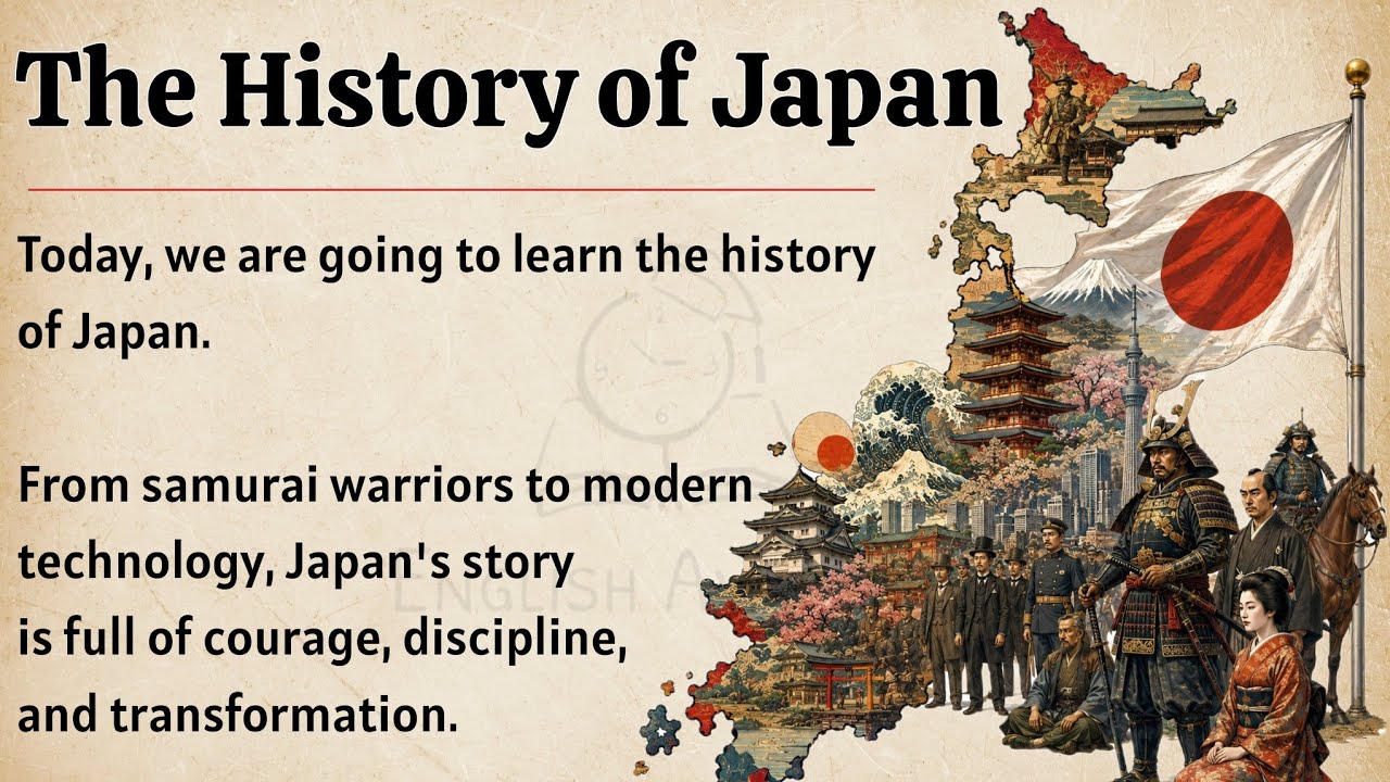 History of Japan | Learn English Through History | Level 3 | English Listening Practice 