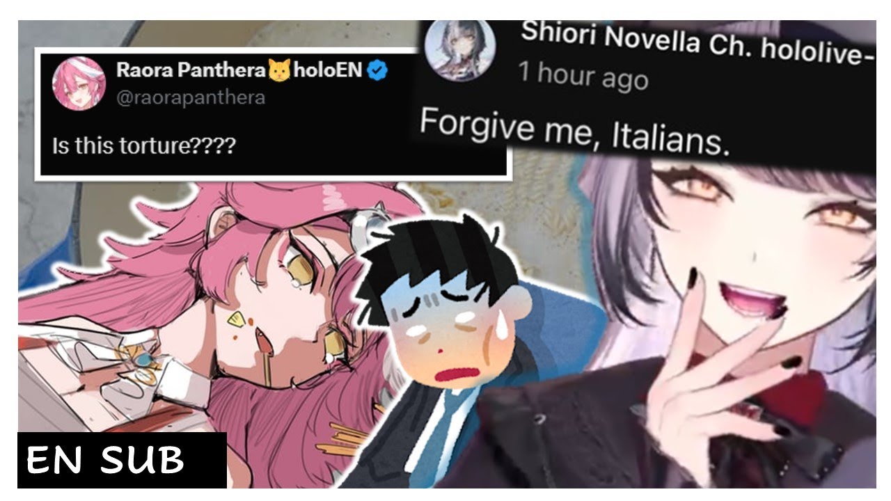 Raora and Shiori's Manager in Shambles After Finding Out About Shiori's Food Crimes【hololive EN 】