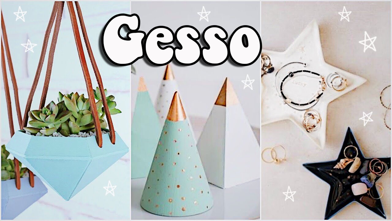 DIYs LINDOS COM GESSO GASTANDO MENOS DE 10 REAIS