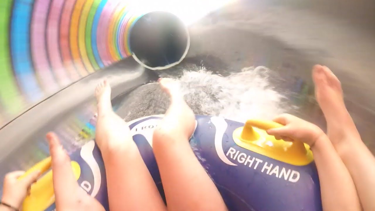 Cola Del Diablo LED Slide at Aqualand, Mallorca