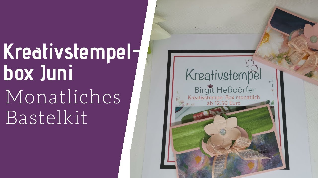 Post-it B&uuml;chlein Kreativstempelbox Juni 2020 Monatliche Bastelbox Materialkit