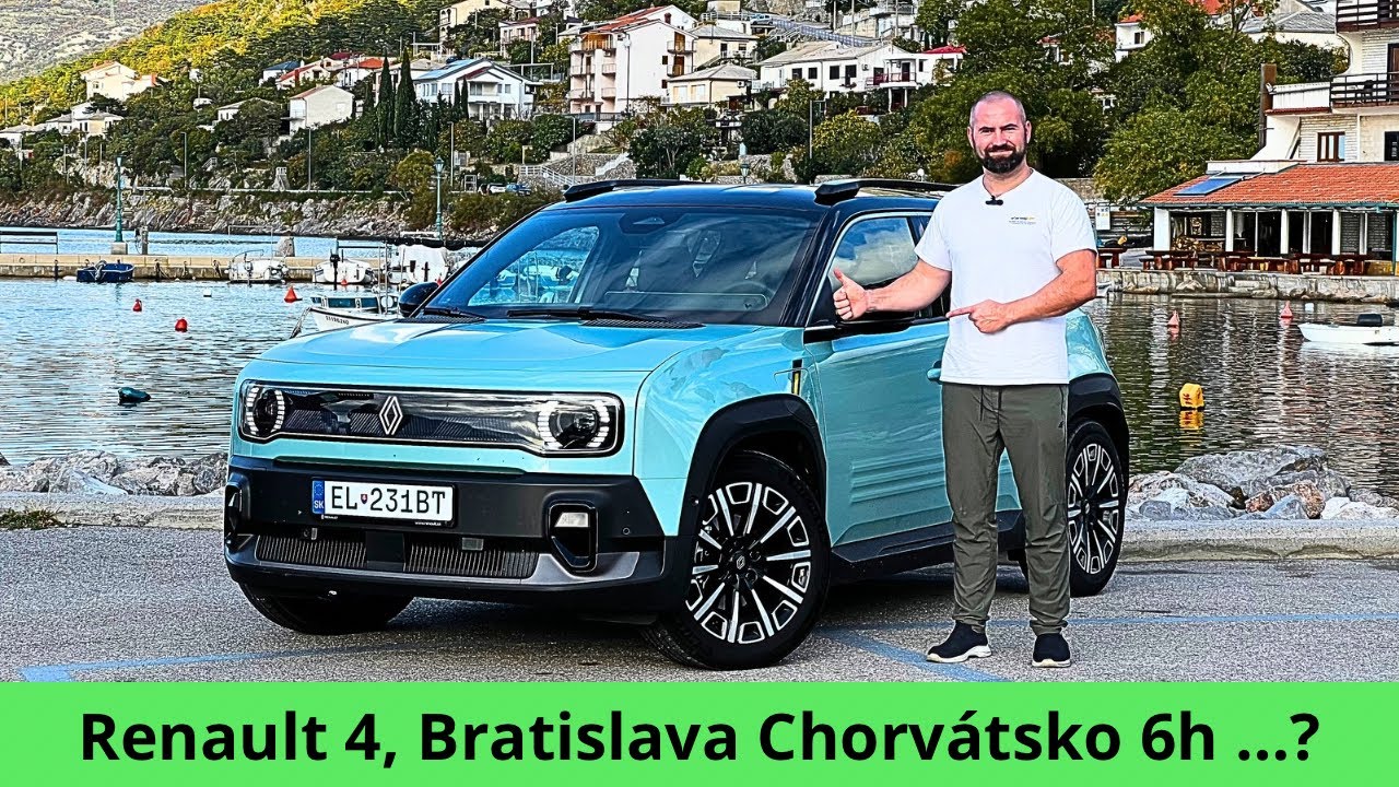 Renault 4, Bratislava - Chorvátsko, 55 kWh #elektromobil #renault #chorvatsko 