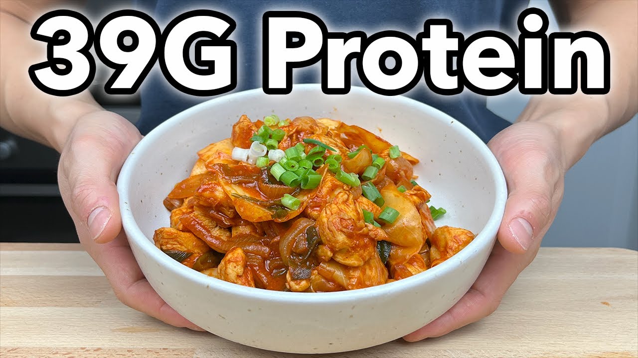 Korean Chicken Gochujang Dakgalbi Recipe for EASY High Protein Meals