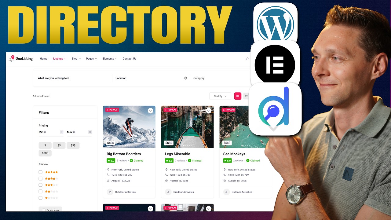 Как создать сайт-каталог | WordPress, Elementor и Directorist