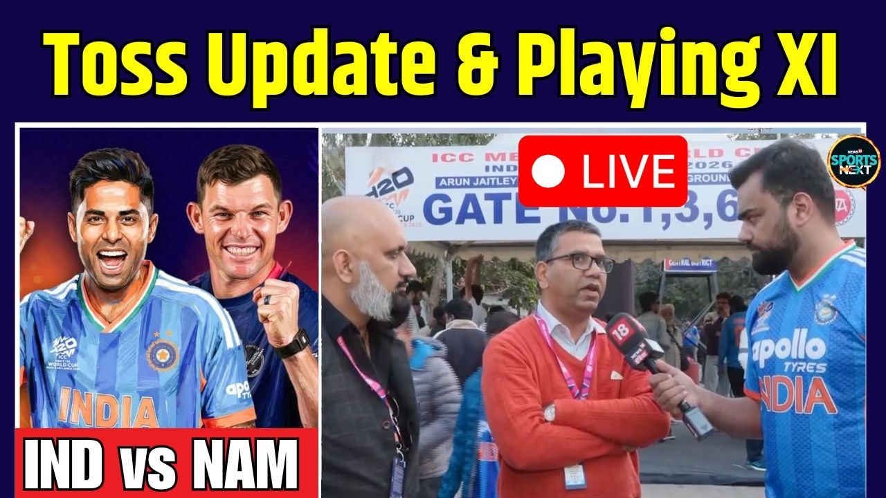 Live | IND vs NAM: Toss Update And Playing XI | T20 World Cup 2026 | India vs Namibia | Sportsnext