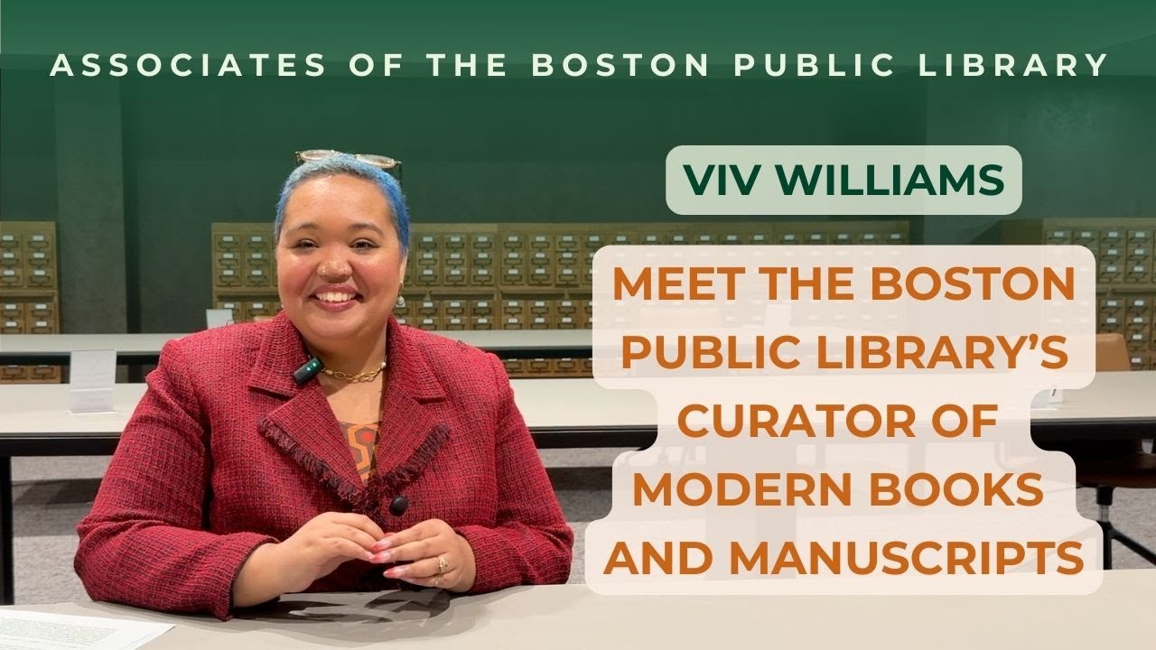 Meet the Boston Public Library's Curator of Modern Books and Manuscripts