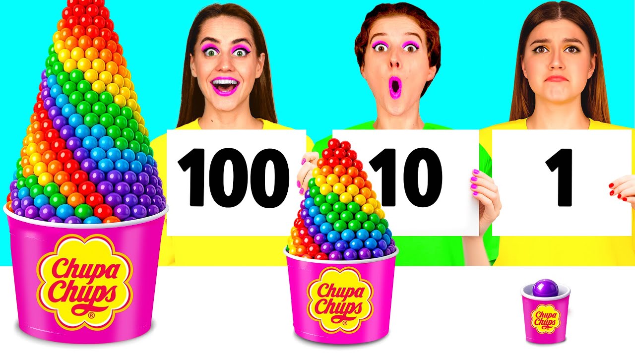 Wyzwanie 100 Warstw Żywności | Fantastyczne Przepisy Kulinarne od DaRaDa Challenge