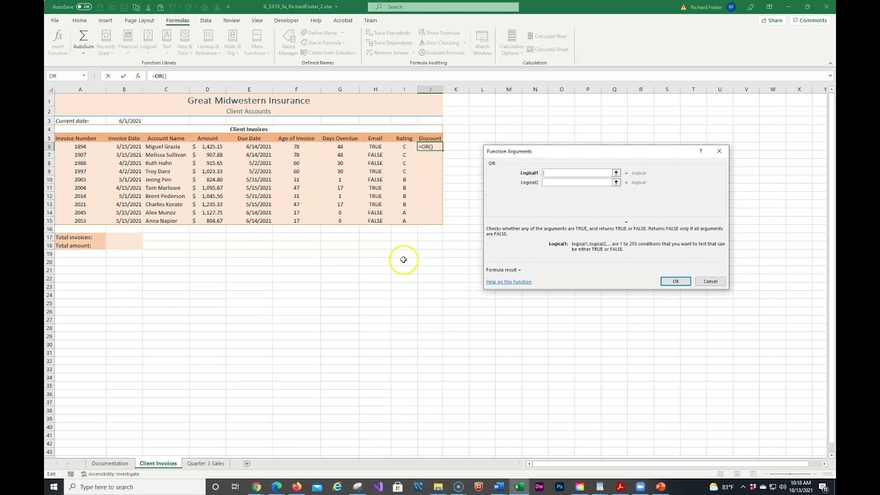 CGS 1060 Cengage Excel Mod 03 Sam Project 1A