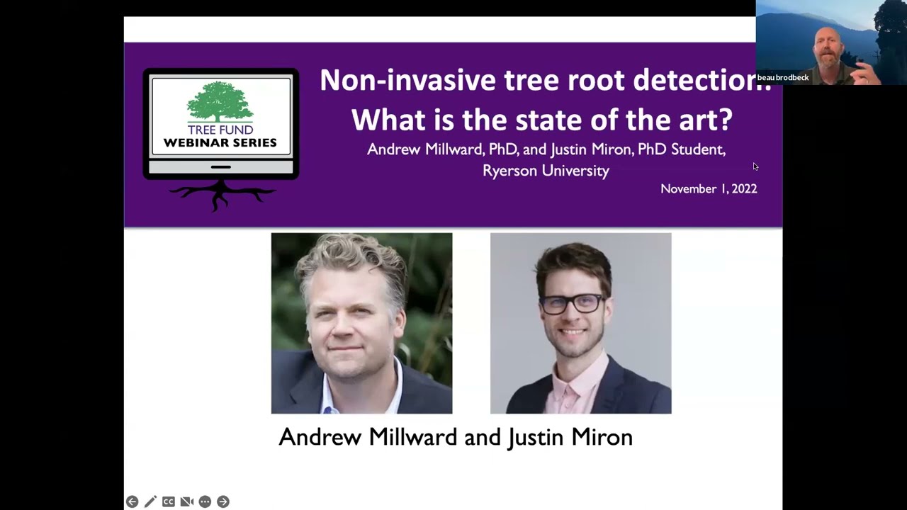 Non-invasive tree root detection: What is the state of the art? The TREE Fund Webinar Series