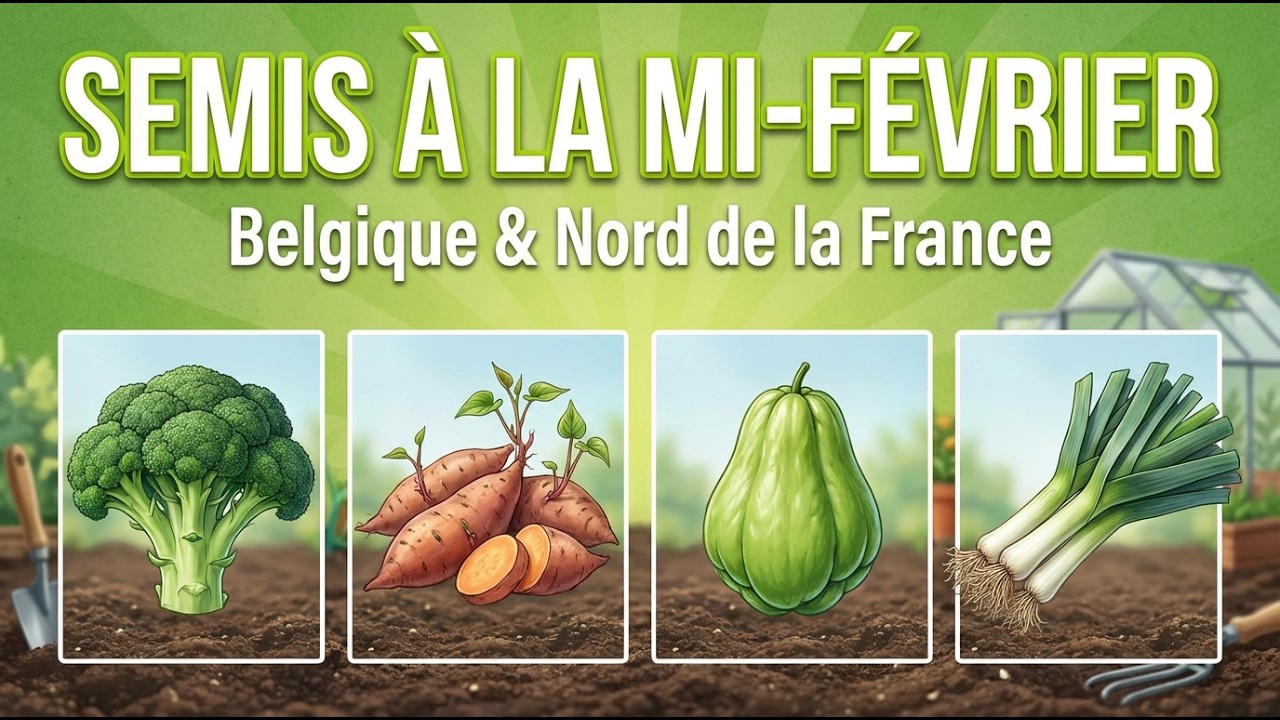 Semis à la mi-février en Belgique et au nord de la France