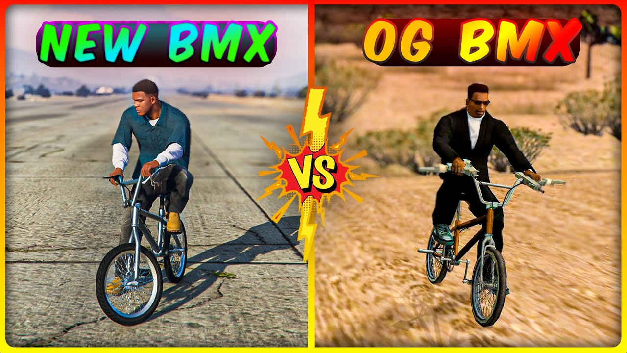 GTA – Evolution of BMX Physics & Riding Logic Comparison in GTA San Andreas vs GTA 5 – 2004 vs 2025