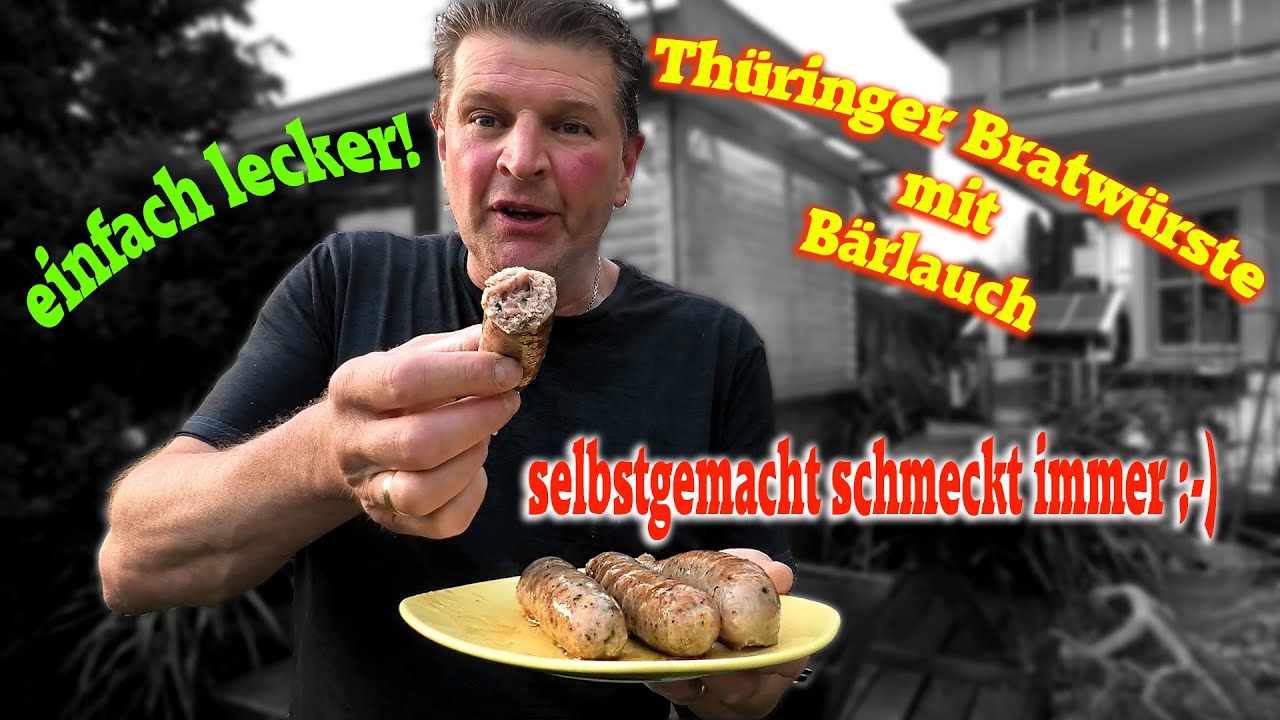 Thüringer Bratwürste mit Bärlauch verfeinert | selbst gemacht | einfach nur lecker