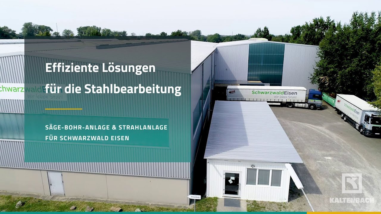 Referenz: Säge-Bohr-Anlage und Strahlanlage für Schwarzwald Eisen