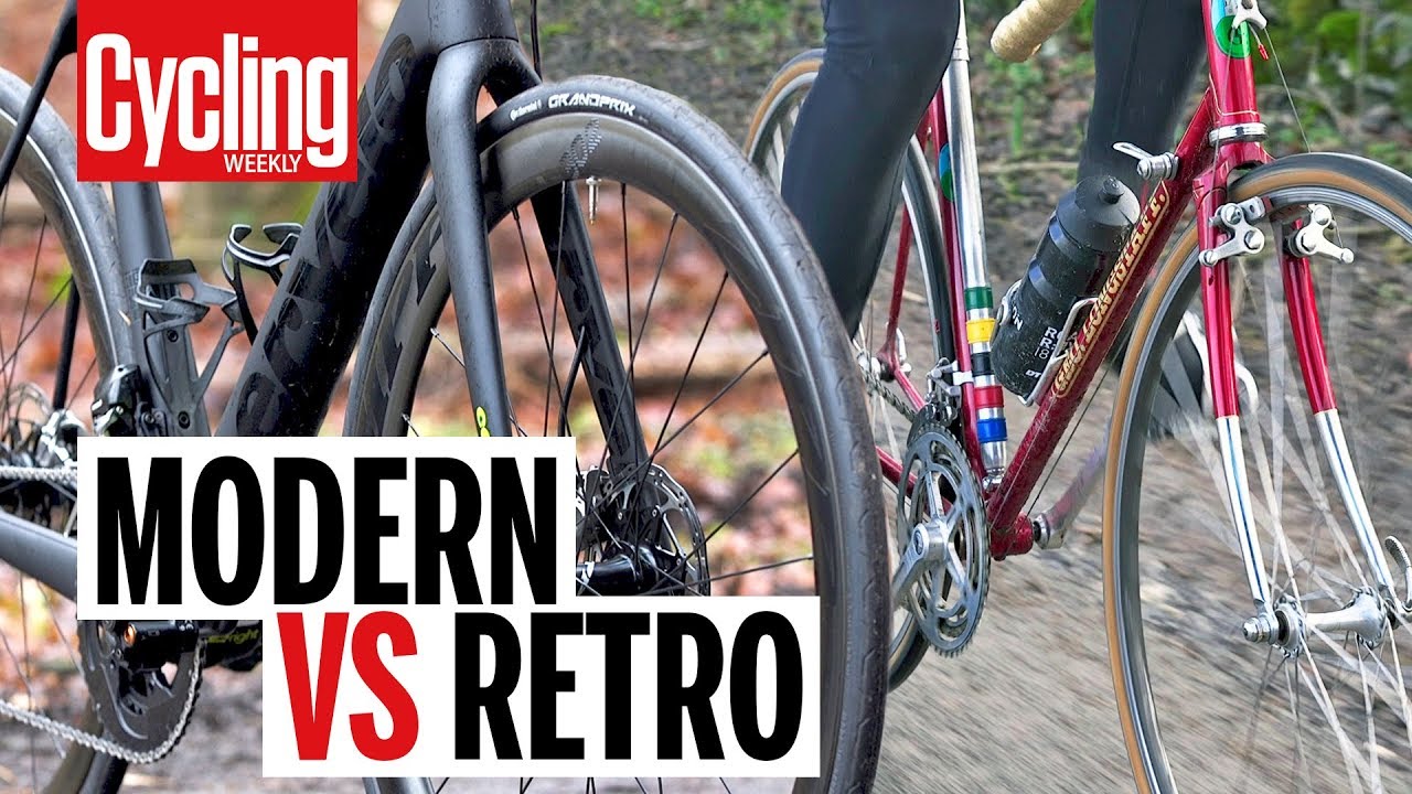 Современный шоссейный велосипед против ретро | Cycling Weekly