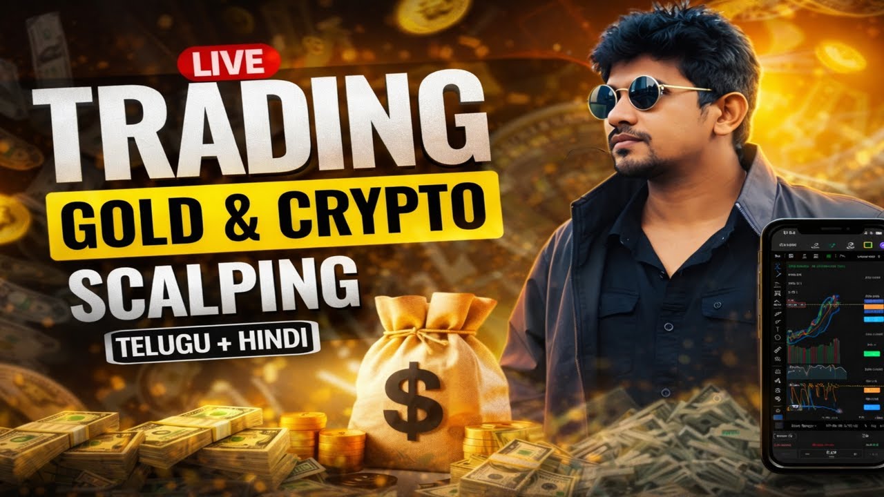 LIVE Gold & Crypto Trading | Market Analysis | Scalping | 03 Mar 2026| Q Trade Journal | Telugu
