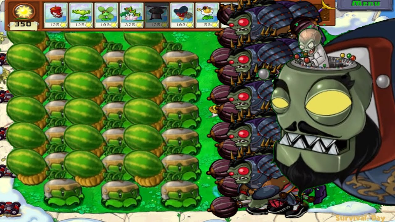 Melon Pult vs Journey To the West Gargantuar vs Dr Zomboss PvZ Epic Hack Mod | MrongerPvZ