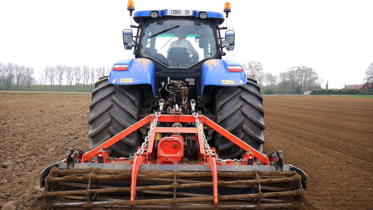 PREPARATION DES TERRES 2019! NEW HOLLAND T7.210