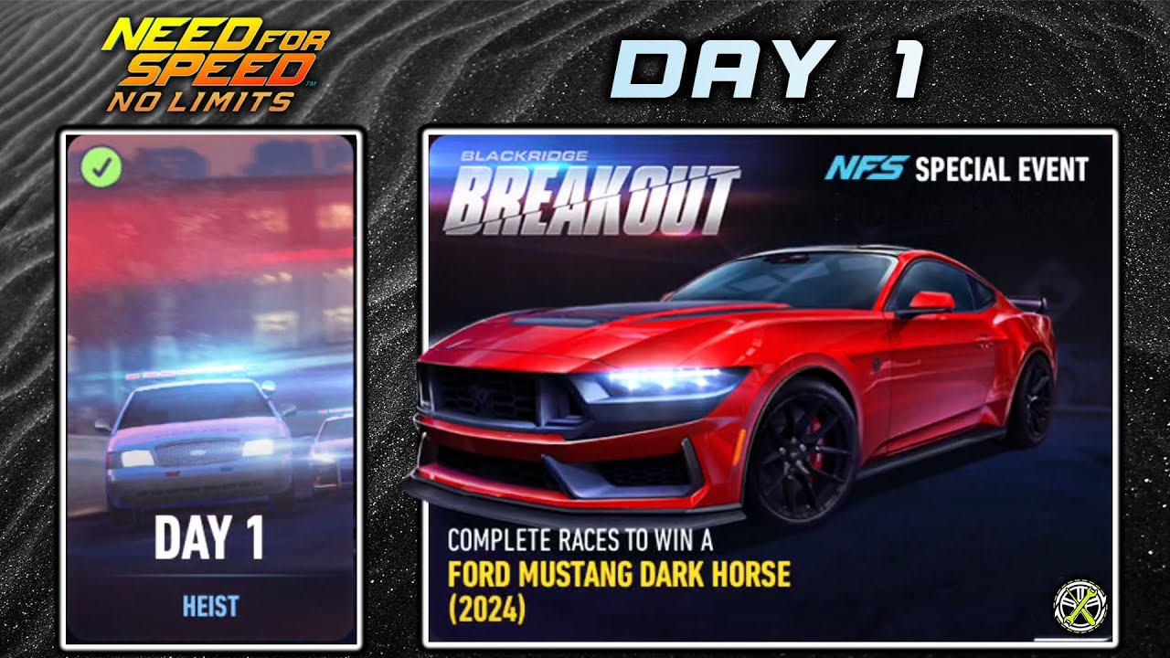 NFS No Limits | Day 1 - 2024 Ford Mustang Dark Horse | Breakout