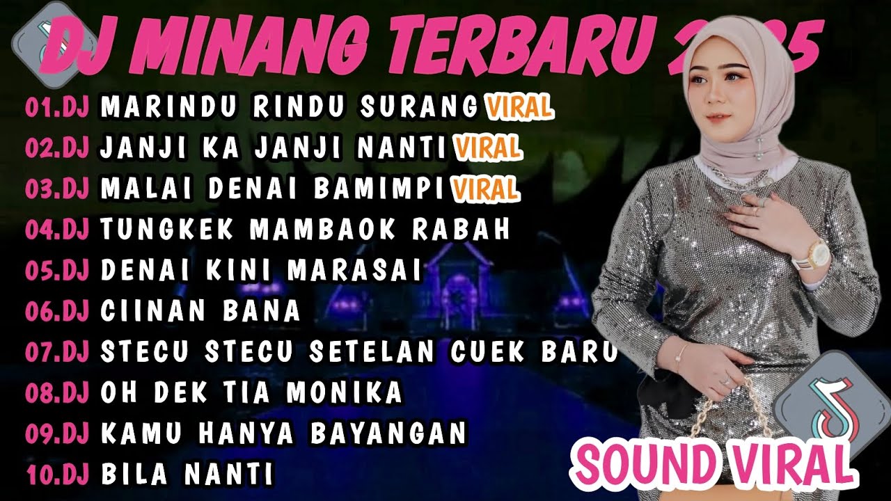 DJ MINANG TERBARU 2024 FULL BASS | VIRAL TIKTOK🎵DJ MARINDU RINDU SURANG DJ JANJI KA JANJI NANTI🎵