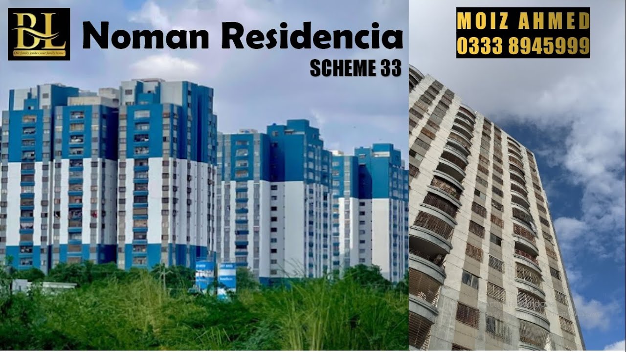 Brand New 2 Bed Drawing And Dining Room Apartment Leased - Noman Residencia, Scheme 33,
