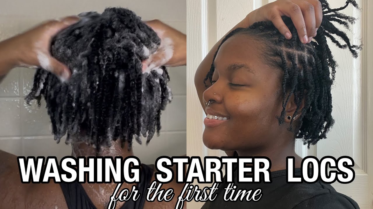 Washing My 2 Week Old Starter Locs for the First Time |Wash Day| Two Strand Twists | No Unraveling |