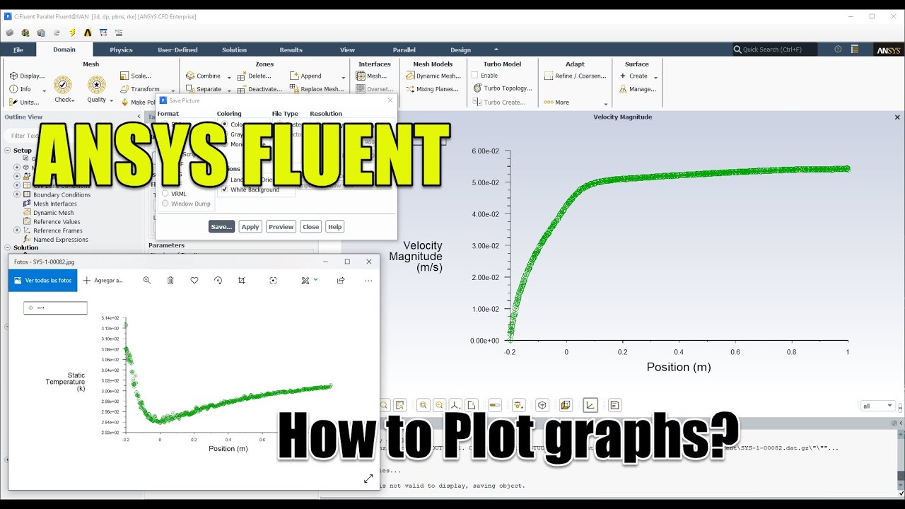 ✅ #Ansys Fluent Tutorial | How to plot Graph? | XY Plot
