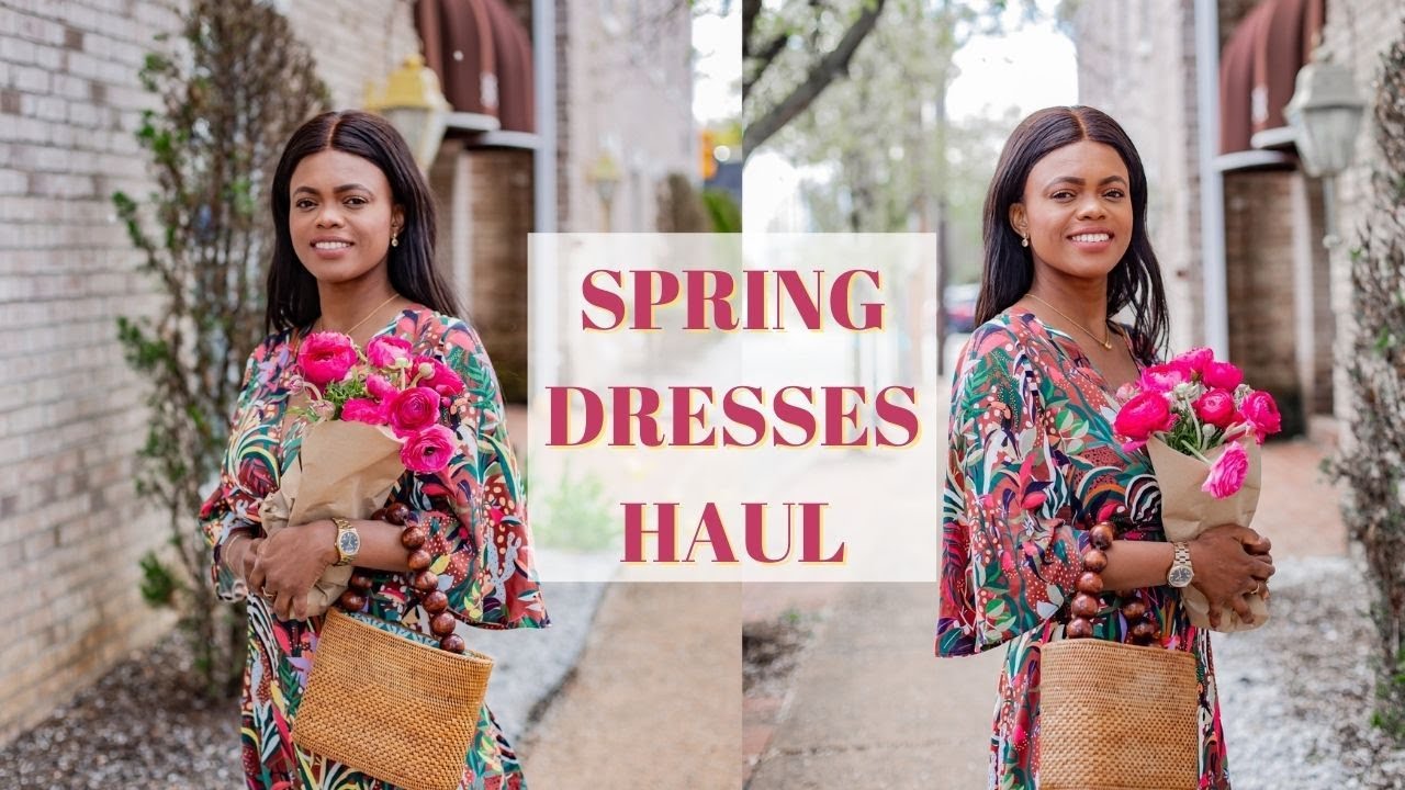 Spring Try On Haul 2021, H&M , Farm Rio, Anthropologie...| DadouChic