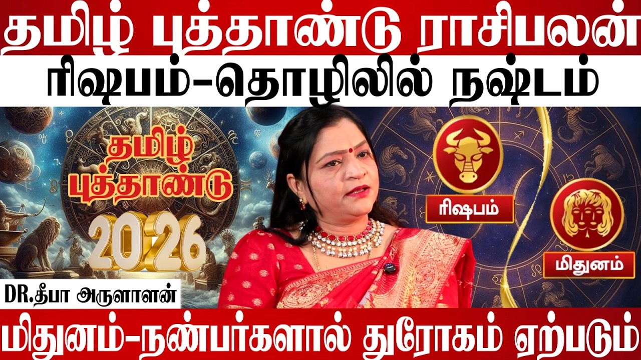 ரிஷபம் & மிதுனம் ராசிக்காரர்கள் கவனம்! தமிழ் புத்தாண்டு பலன்⚠️🔮#2026#newyear #sanipeyarchi#rasipalan