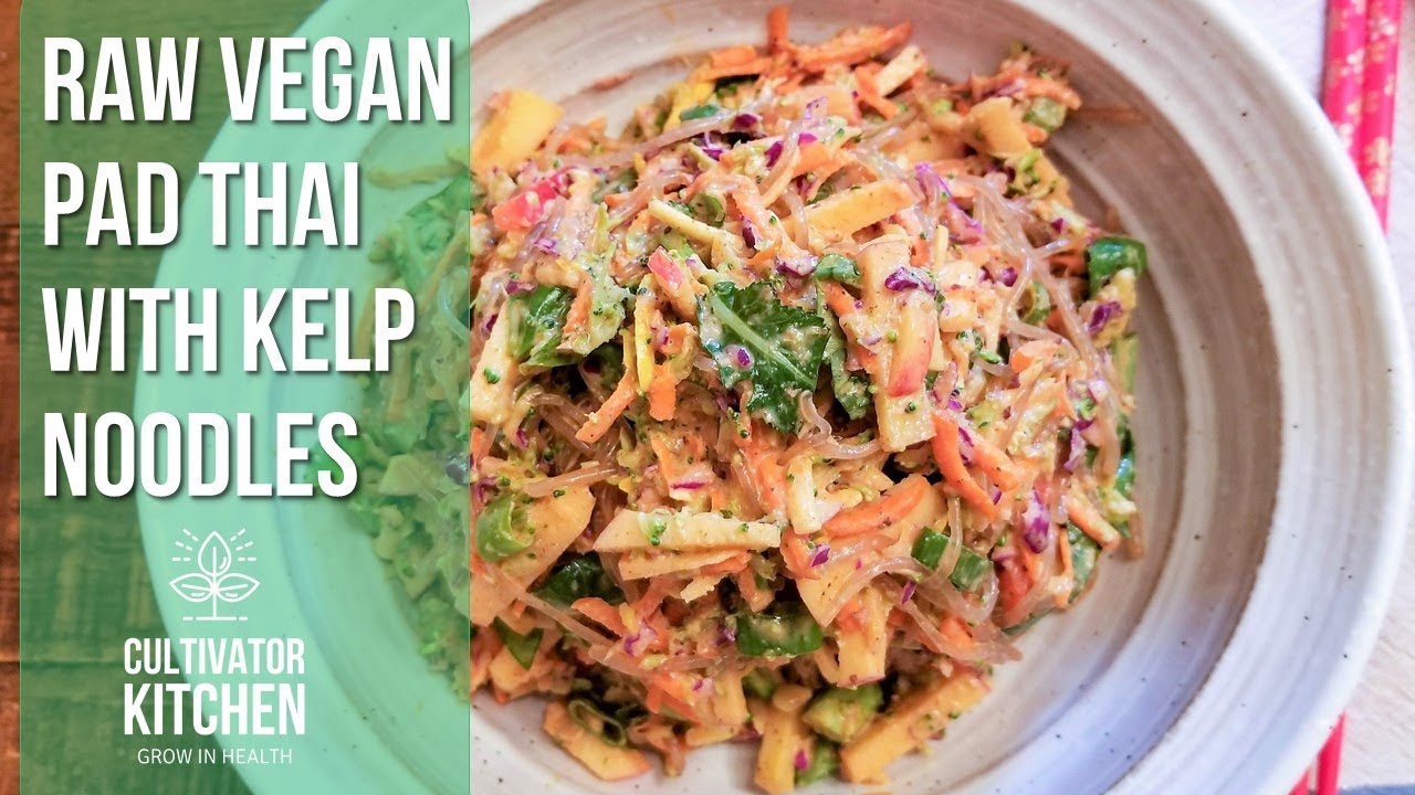 Raw Vegan Pad Thai with Kelp Noodles | Low Fat Raw Vegan (LFRV) Recipe