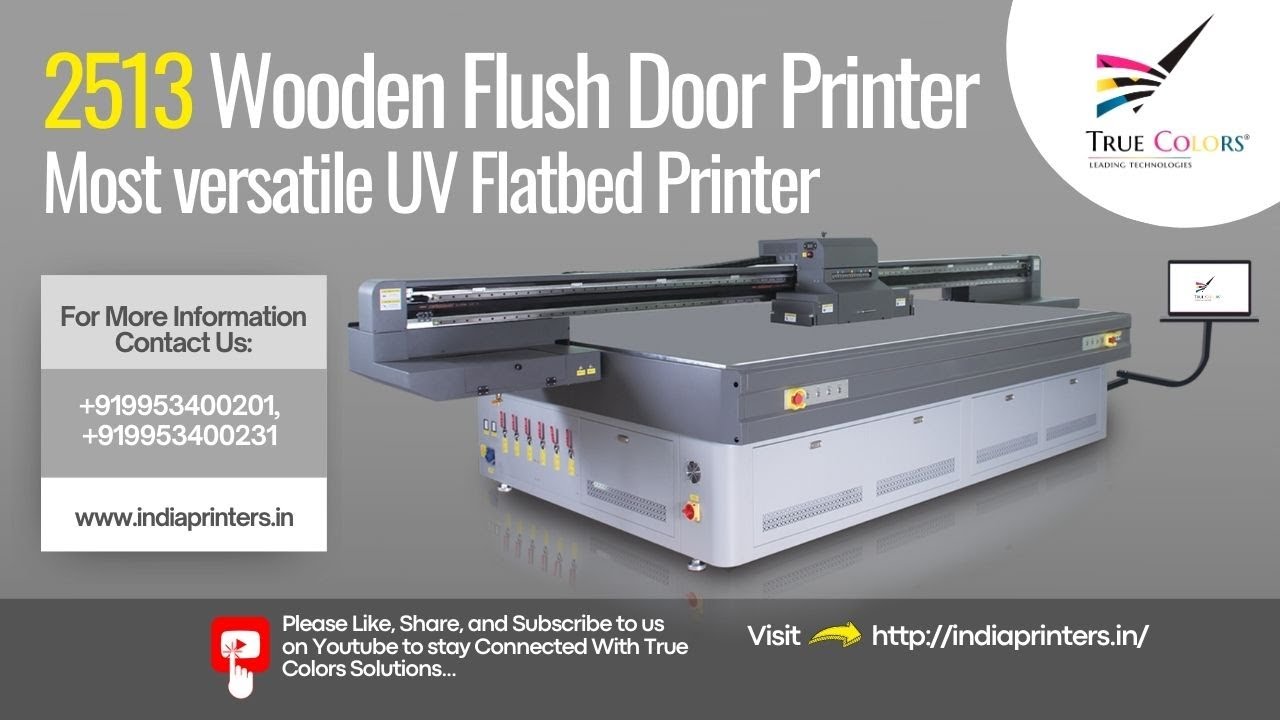 Wooden Flush Door Printer... 2513 UV Flatbed Printer #uvprinting #printer #uvflatbedprinter