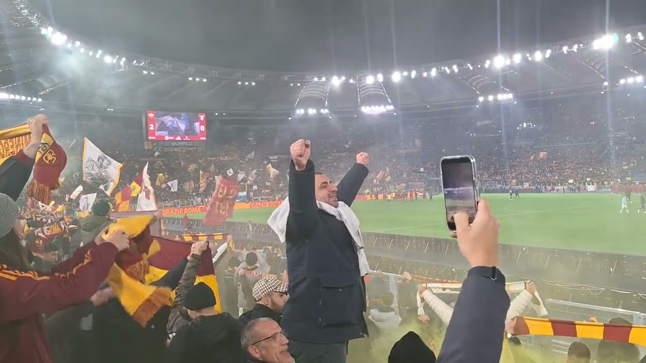 Roma Lazio 2-0 05/01/25 grazie Roma