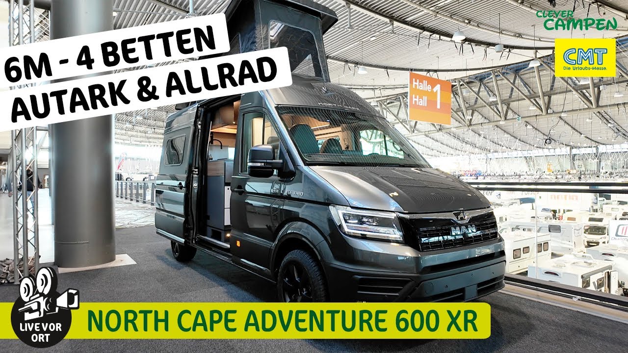 North Cape Adventure 600 XR: 6m Allrad-Van mit Travel Assist | CMT 2026