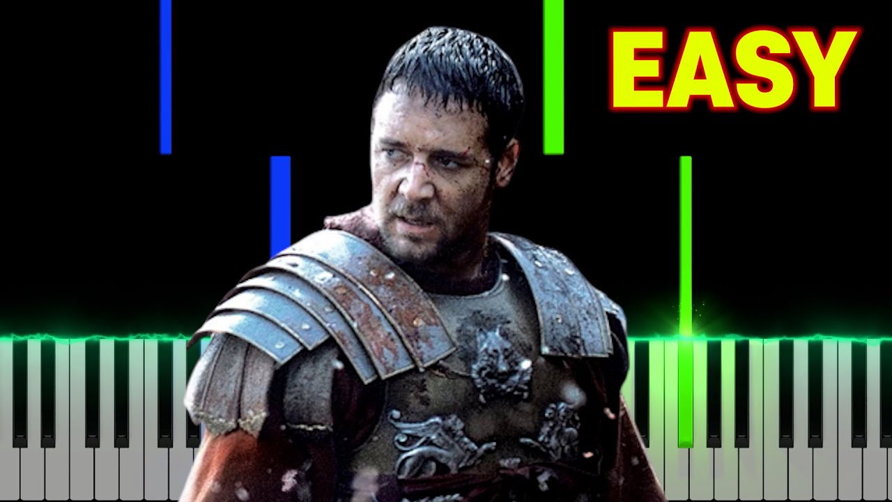 Gladiator - Main Theme | EASY Piano Tutorial