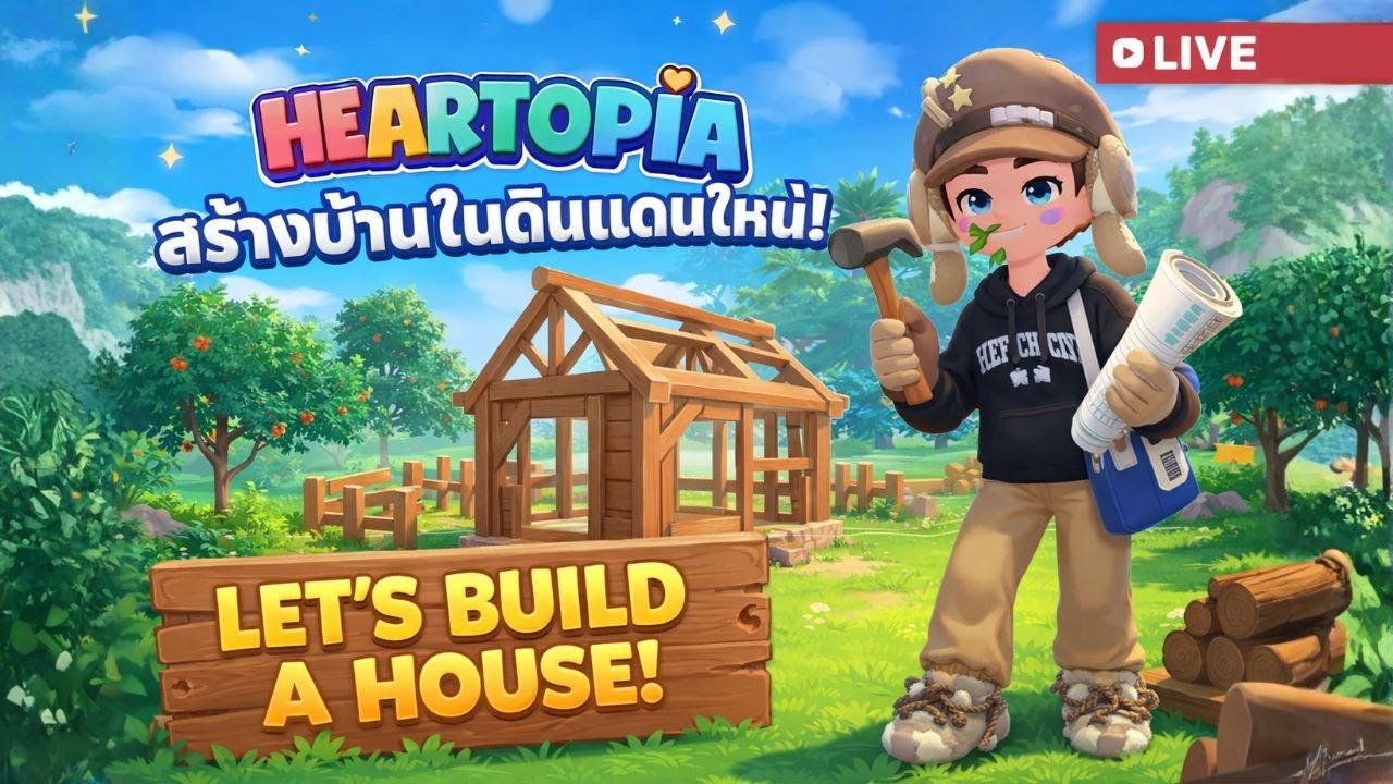 [🔴LIVE] Heartopia สร้างบ้าน ใช้ชีวิต และคุยกับต่างชาติ ฮี่ฮี่