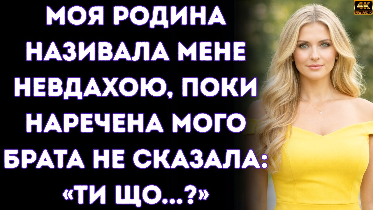 🔴Моя родина називала мене невдахою.