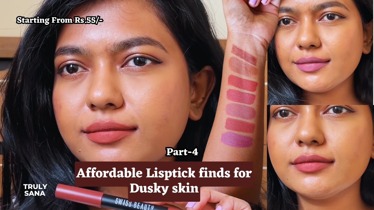 *AFFORDABLE MUST HAVE LIPSTICK FINDS* FOR DUSKY SKIN | STARTING FROM 55/- | PART 4 |