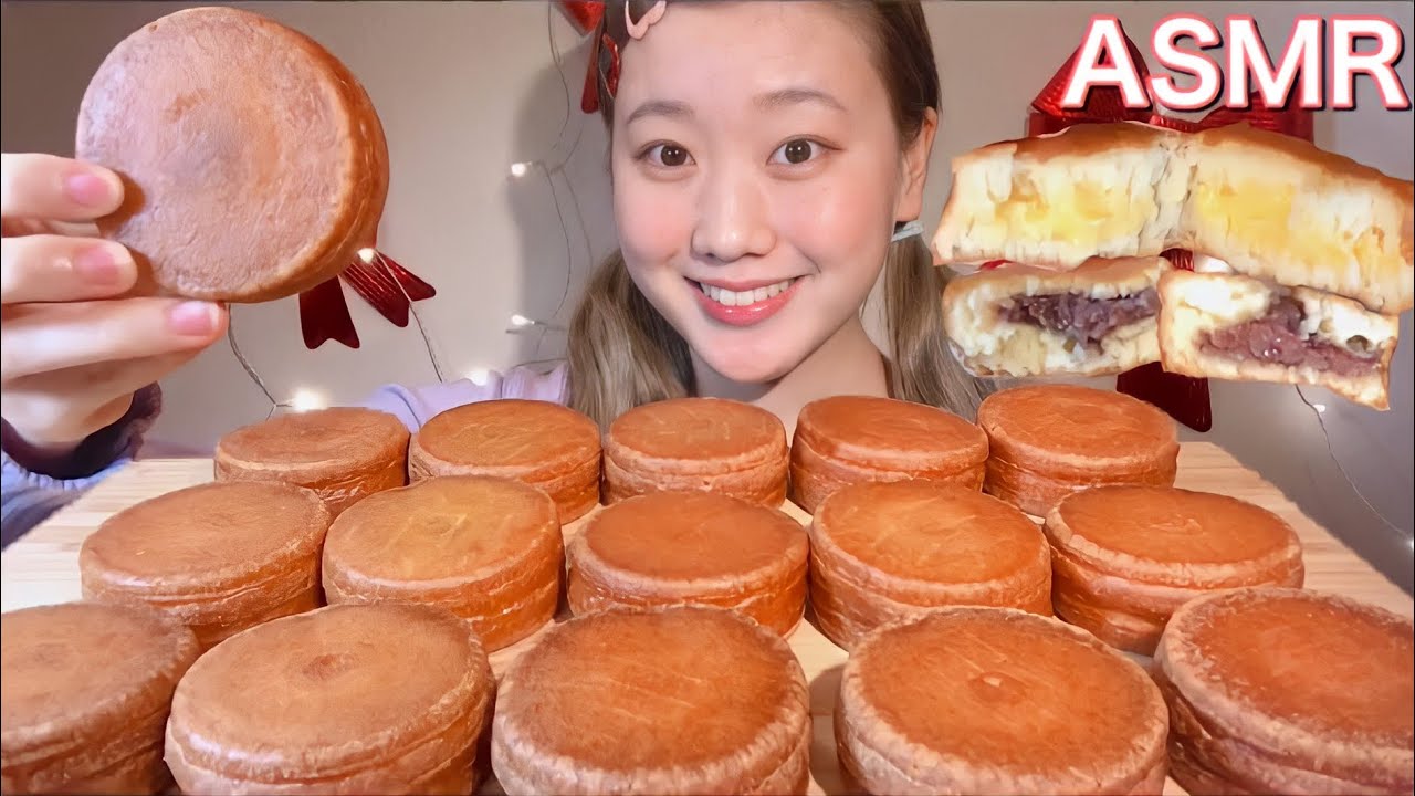 ASMR 今川焼き揚げ Fried Imagawayaki 튀김 만쥬【咀嚼音/Mukbang/Eating Sounds】