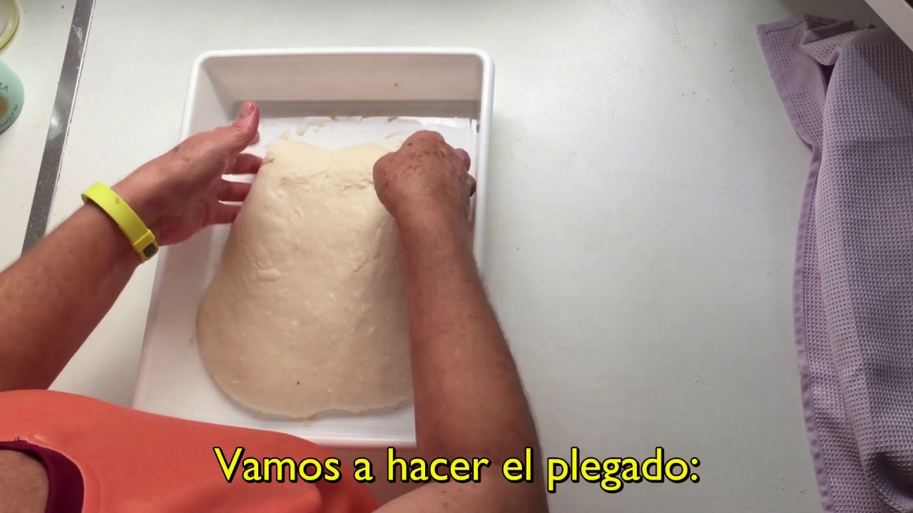 Amasado con pliegues