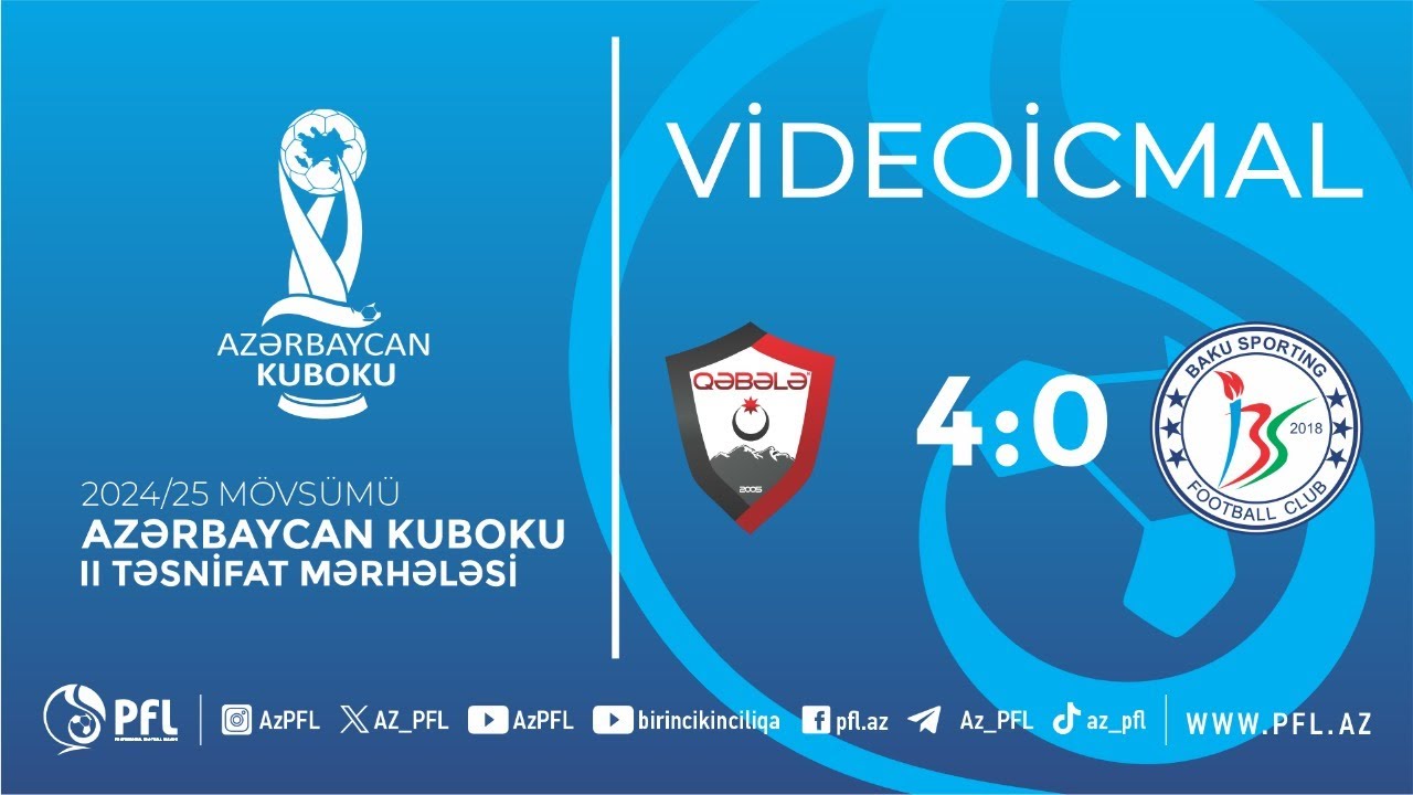 Azərbaycan Kuboku 2024/2025 II təsnifat “Qəbələ” 4–0 “Baku Sportinq”