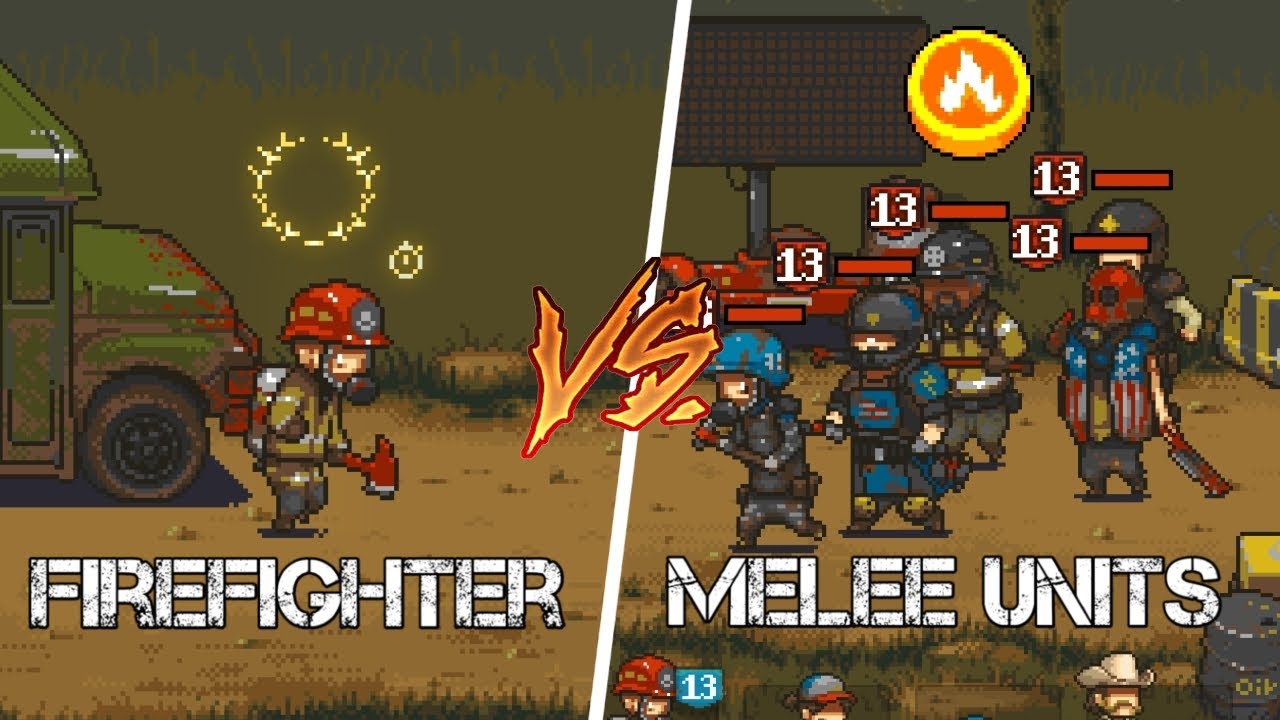 Firefighter with set fitness dominates melee units - dead ahead zombie warfare