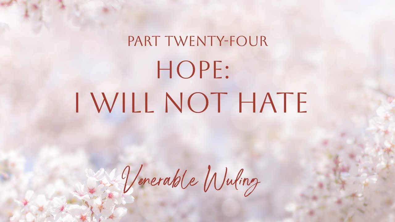 Hope: I Will Not Hate (Part Twenty-four)