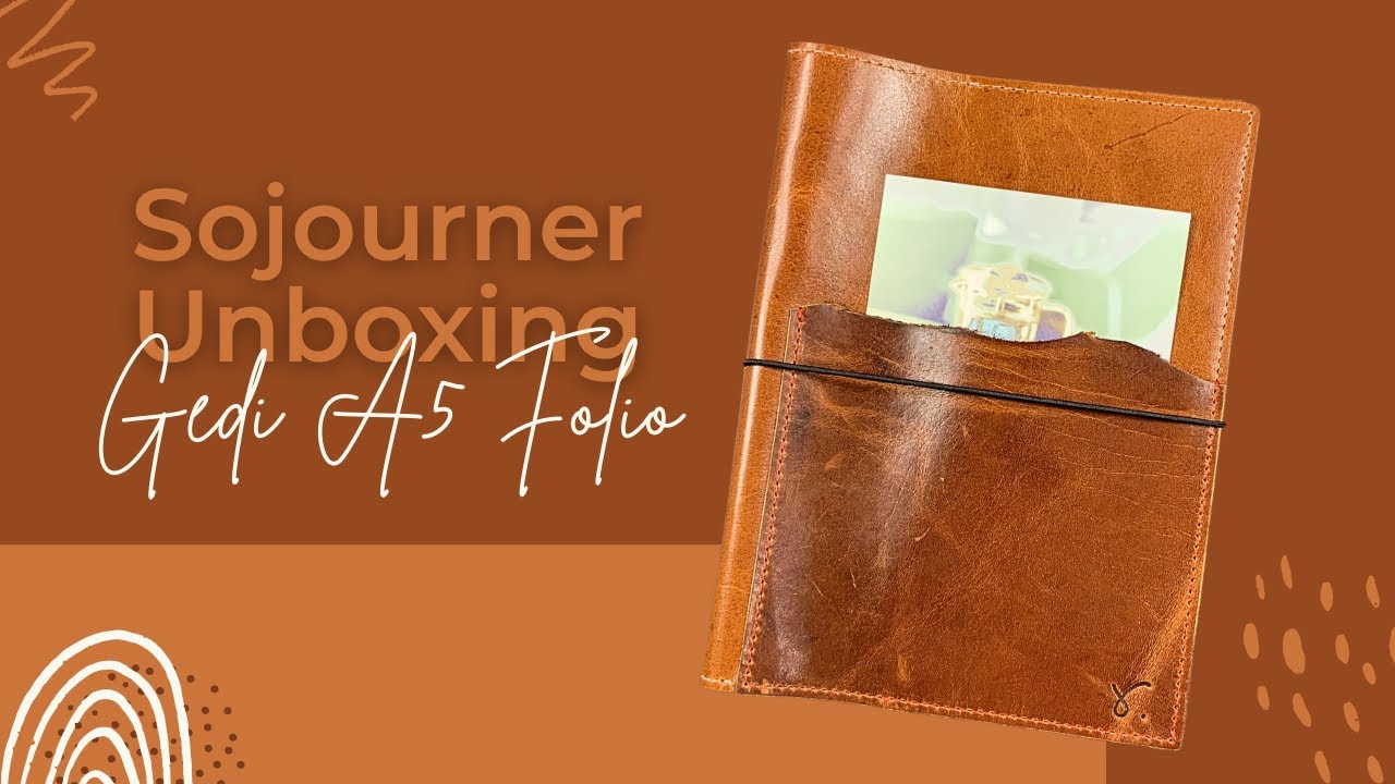 A5 Folio Unboxing // Sojourner By Retrowtures Gedi Leather