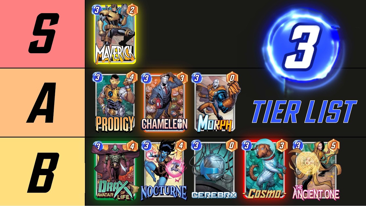 MARVEL SNAP 3 COST CARD TIER LIST! | March 2026